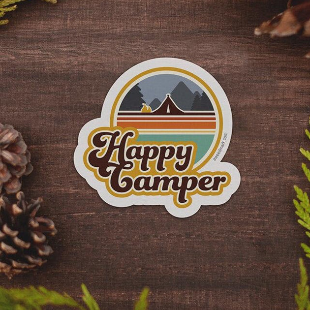 Happy Camper Sticker