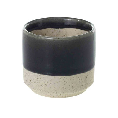 Black / White Ceramic Miguel Pot