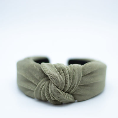Knotted Headband-Olive