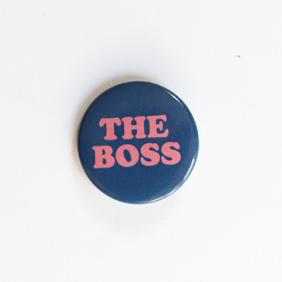The Boss - Blue 1.5" Button