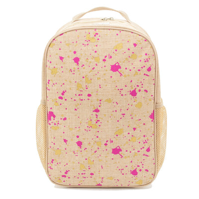 Kids Fuchsia & Gold Splatter Backpack